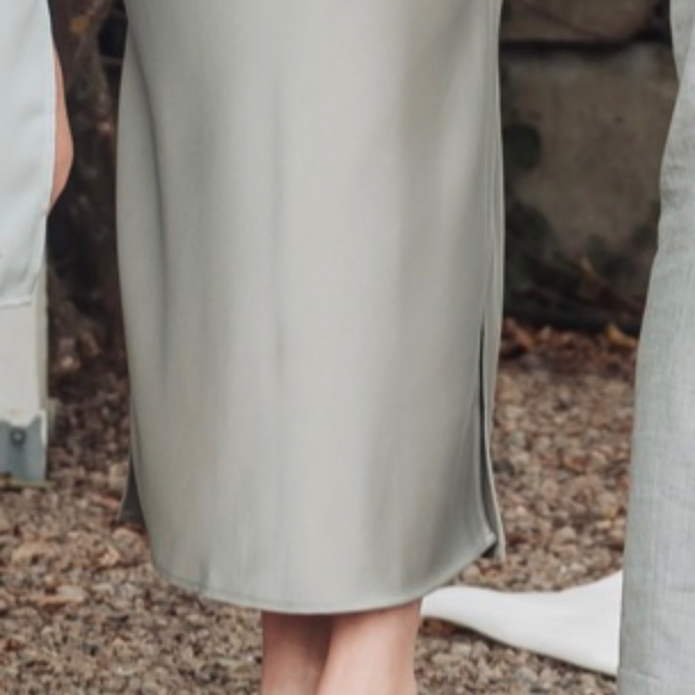 COPY - bhldn cali cowl neck midi dress in moss - Picture 5 of 5